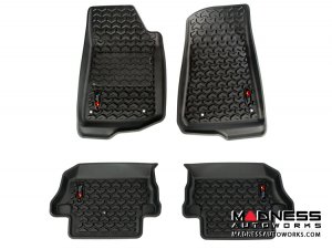 Jeep Wrangler JL Floor Liners - Black - Front & Rear - 2 Door